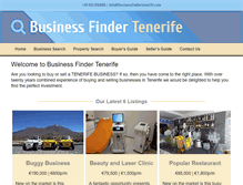 Tablet Screenshot of businessfindertenerife.com